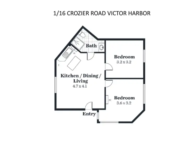 Floorplan of Homely house listing, 1/16 Crozier Street, Victor Harbor SA 5211