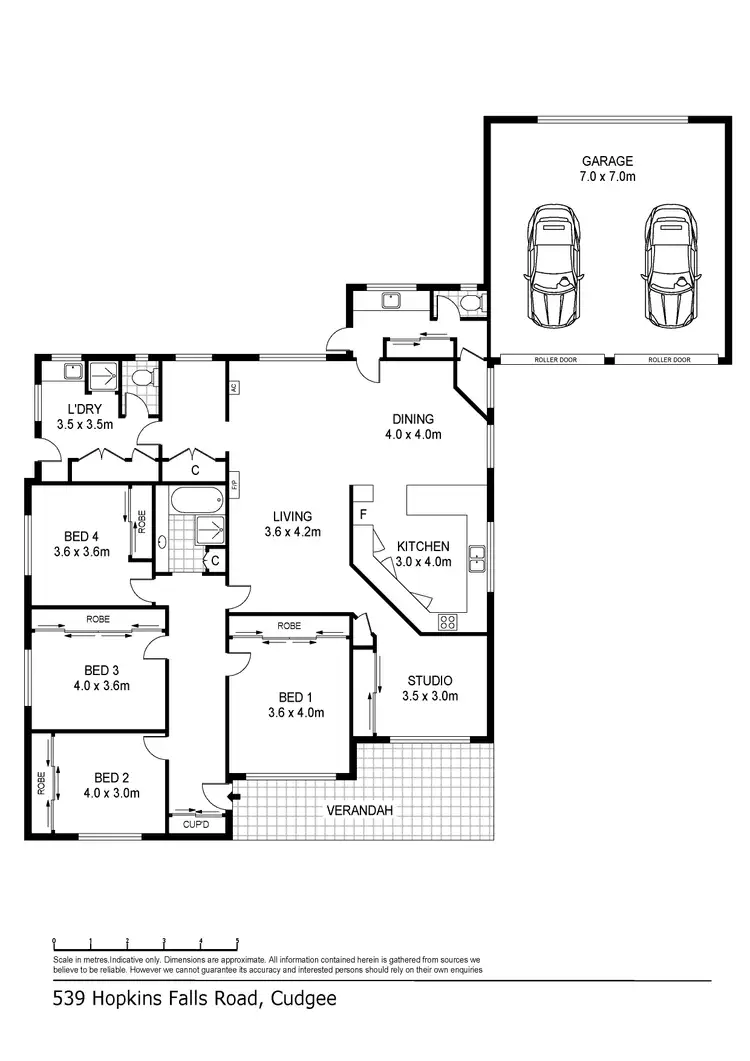 Floorplan of Homely rural property listing, 543 Hopkins Falls Road, Cudgee VIC 3265