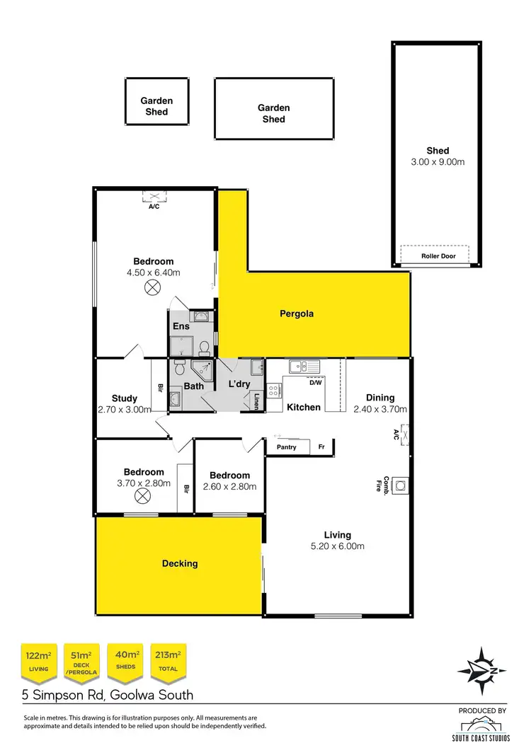 Floorplan of Homely house listing, 5 Simpson Street, Goolwa South SA 5214