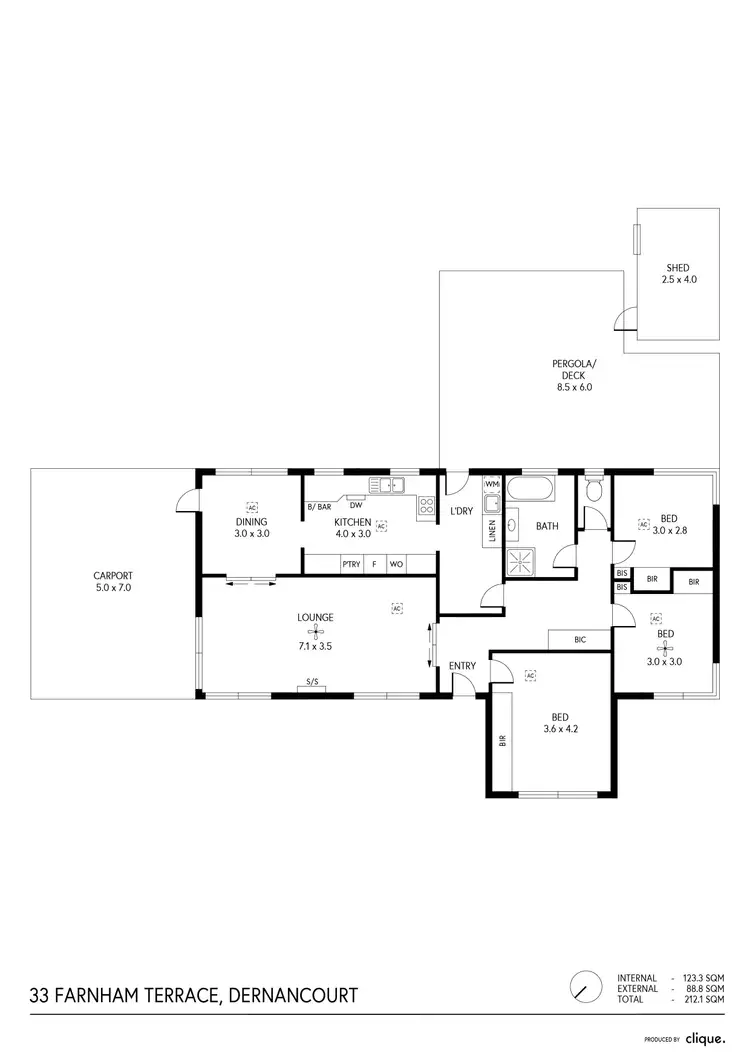 Floorplan of Homely house listing, 33 Farnham Terrace, Dernancourt SA 5075