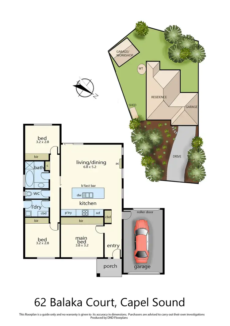 Floorplan of Homely house listing, 62 Balaka Court, Capel Sound VIC 3940