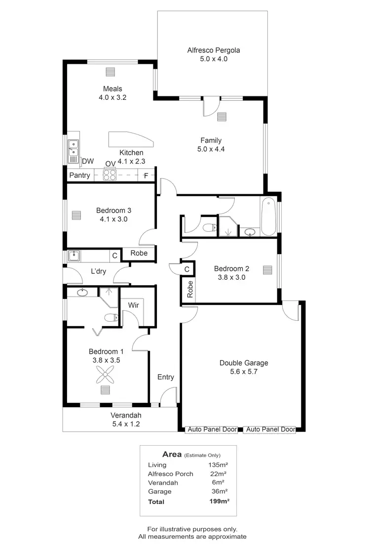 Floorplan of Homely house listing, 5 Medallion Drive, Grange SA 5022