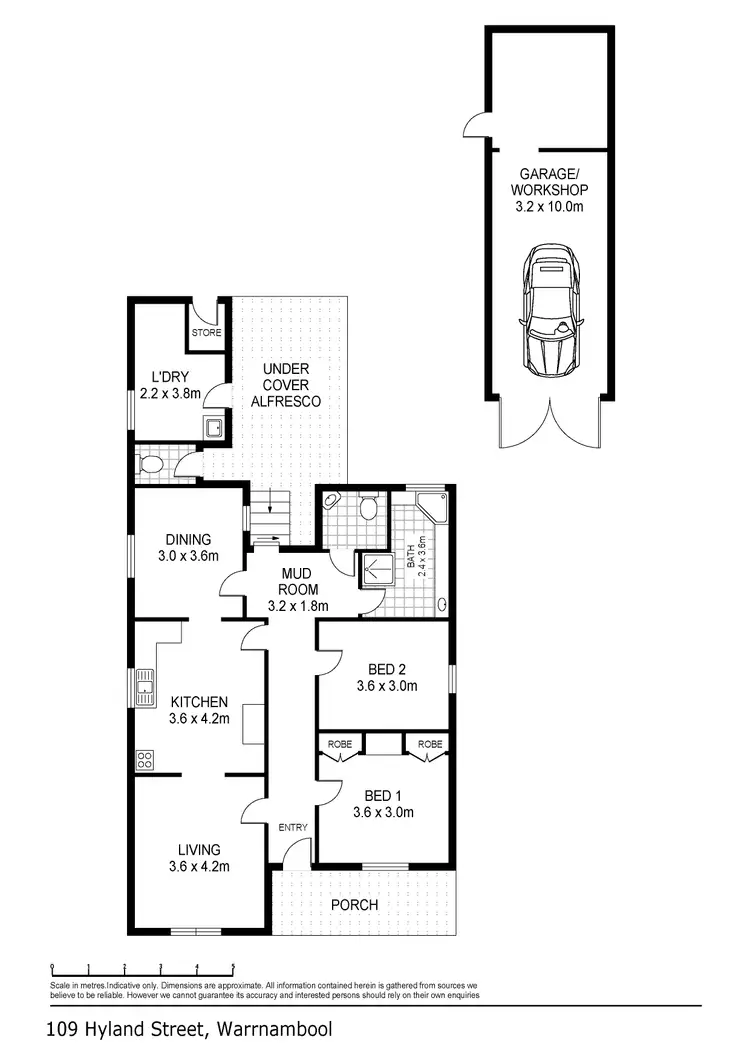 Floorplan of Homely house listing, 109 Hyland Street, Warrnambool VIC 3280