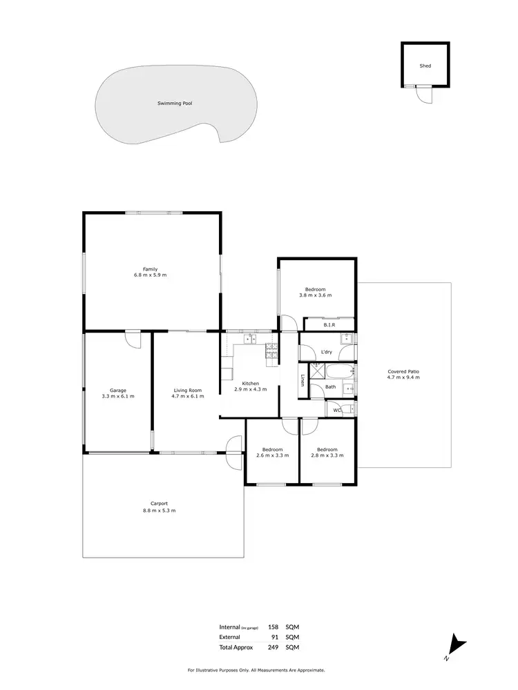 Floorplan of Homely house listing, 8 Saywell Crescent, Salisbury North SA 5108