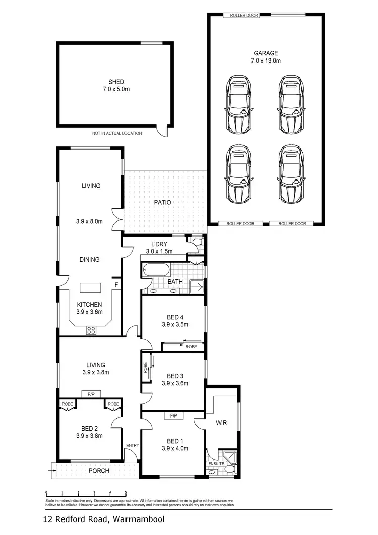 Floorplan of Homely house listing, 12 Redford Street, Warrnambool VIC 3280