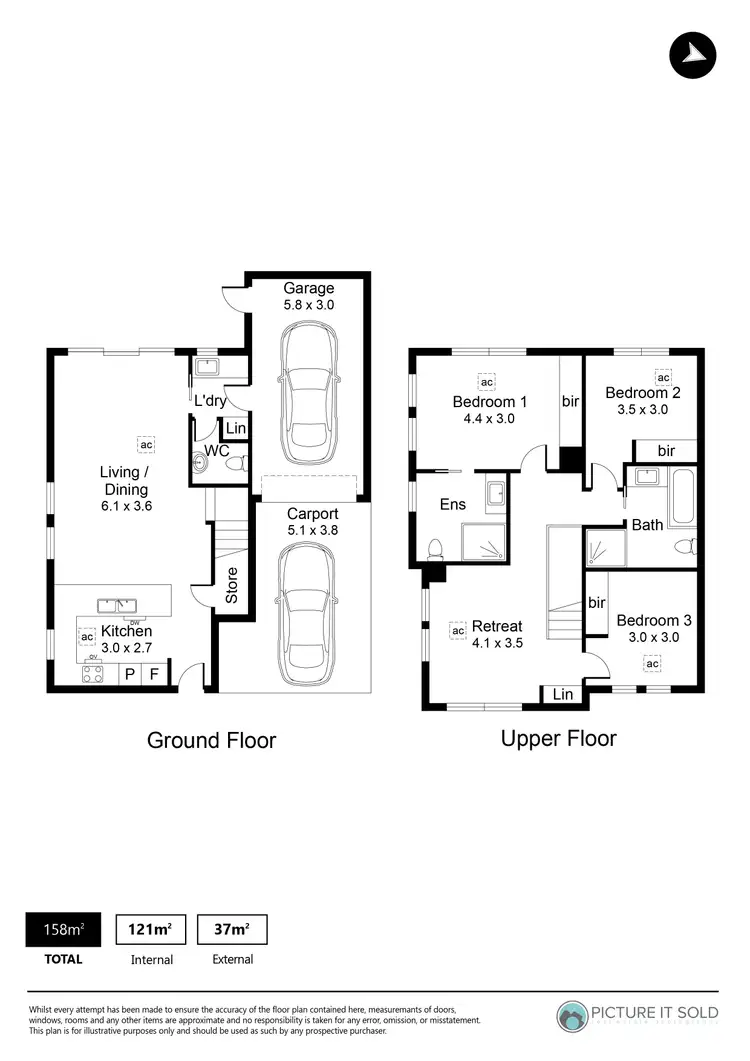 Floorplan of Homely townhouse listing, 12/48 Trimmer Parade, Woodville West SA 5011
