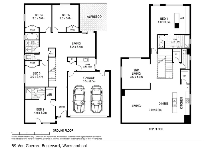 Floorplan of Homely house listing, 59 Von Guerard Boulevard, Warrnambool VIC 3280