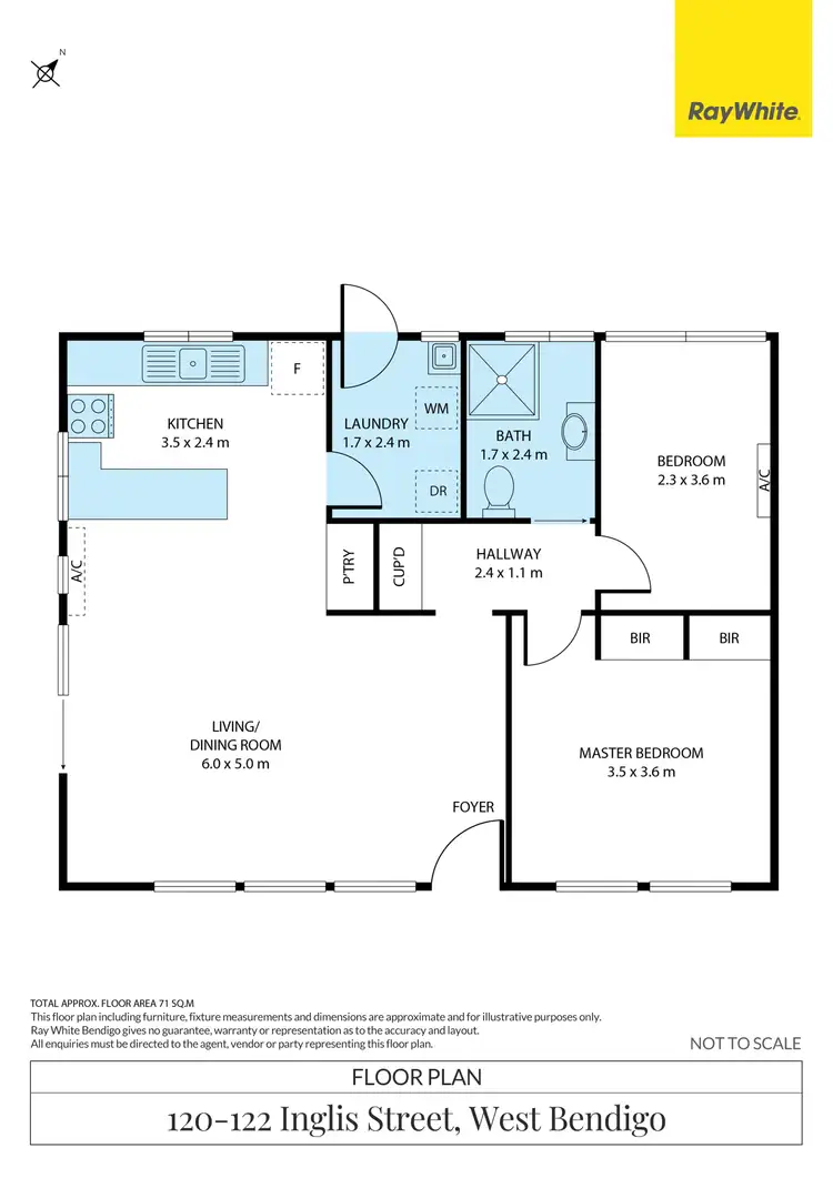 Floorplan of Homely house listing, 120-122 Inglis Street, West Bendigo VIC 3550