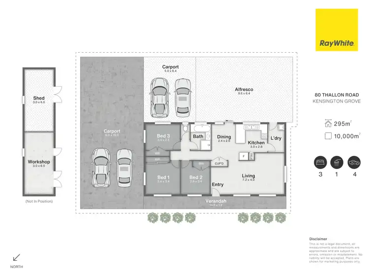 Floorplan of Homely rural property listing, 80 Thallon Road, Kensington Grove QLD 4341