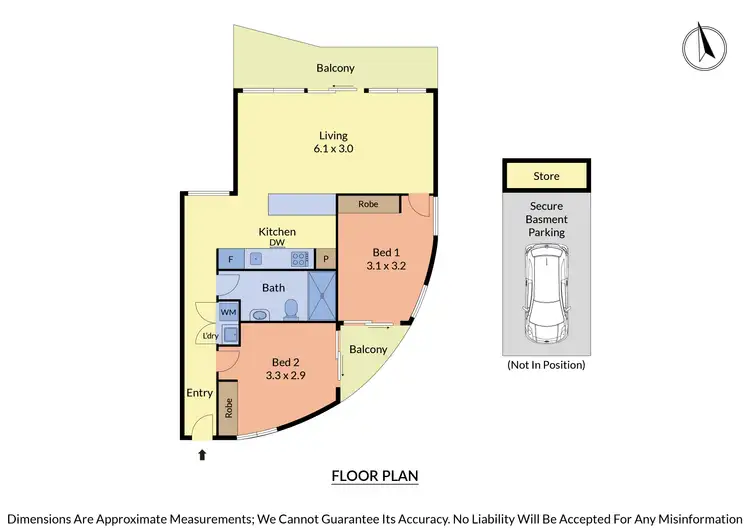 Floorplan of Homely apartment listing, 205/42A Nelson Street, Ringwood VIC 3134