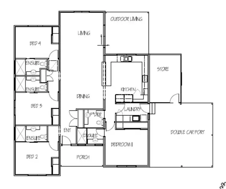 Floorplan of Homely house listing, 13A McGrath Ave, Onslow WA