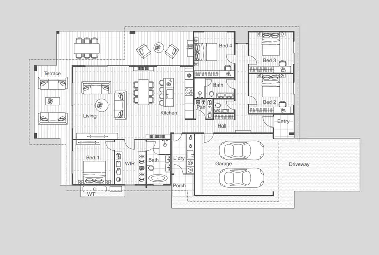 Floorplan of Homely other listing, Executive Residences Mulholland Parkway, Windradyne VIA, Bathurst NSW 2795