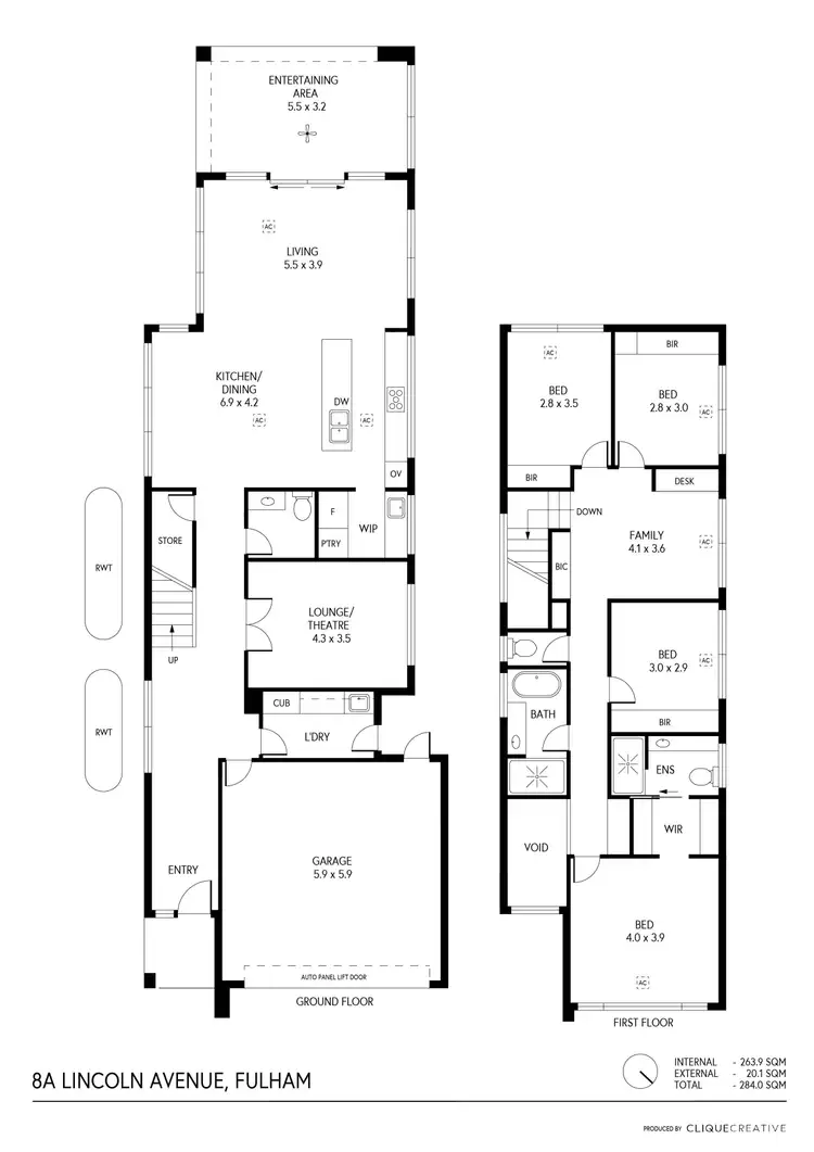 Floorplan of Homely house listing, 8A Lincoln Avenue, Fulham Gardens SA 5024