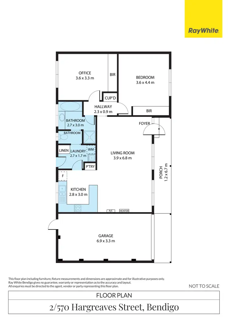 Floorplan of Homely house listing, 2/570 Hargreaves Street, Bendigo VIC 3550