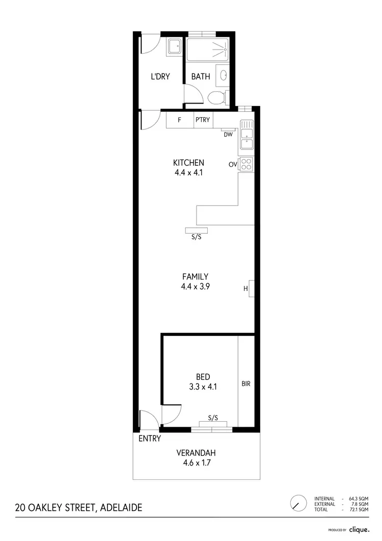 Floorplan of Homely house listing, 20 Oakley Street, Adelaide SA 5000