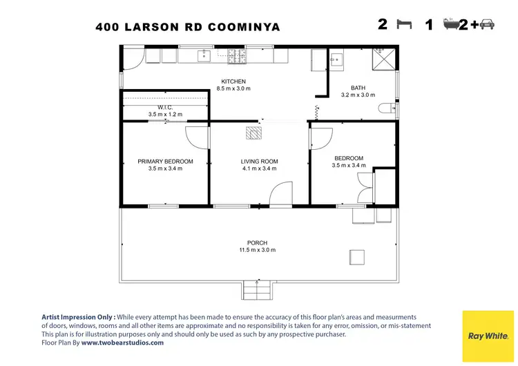 Floorplan of Homely rural property listing, 400 Larsens Road, Coominya QLD 4311