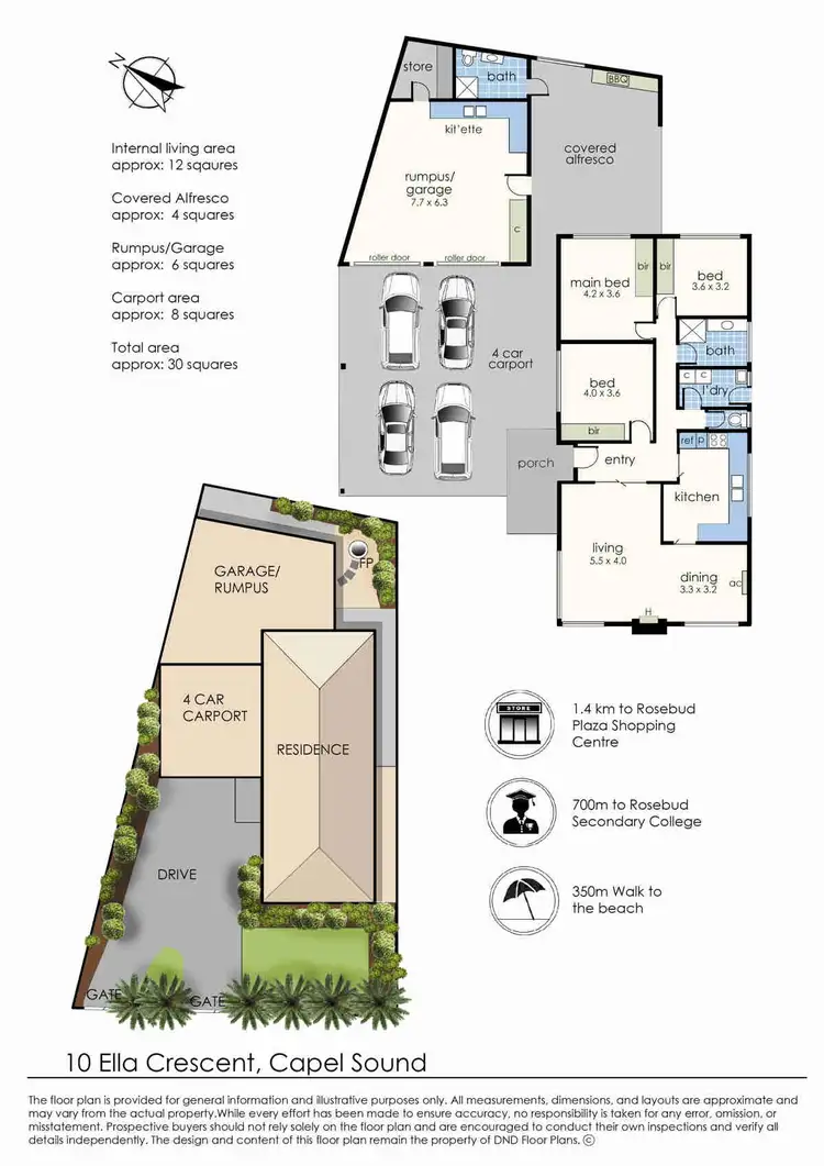 Floorplan of Homely house listing, 10 Ella Crescent, Capel Sound VIC 3940
