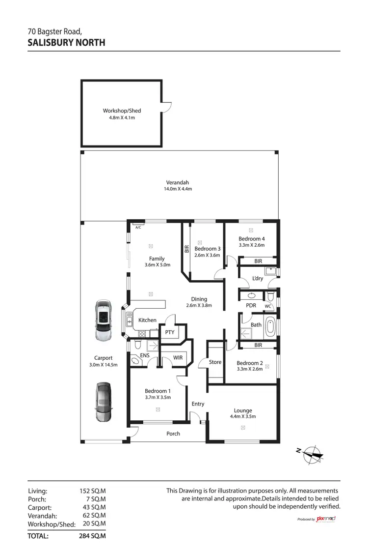 Floorplan of Homely house listing, 70 Bagster Road, Salisbury North SA 5108