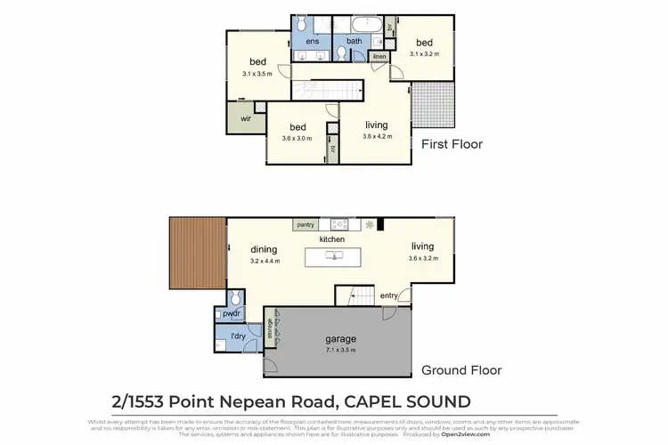 Floorplan of Homely house listing, 2/1553 Point Nepean Road, Capel Sound VIC 3940