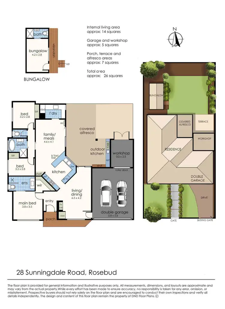Floorplan of Homely house listing, 28 Sunningdale Road, Rosebud VIC 3939