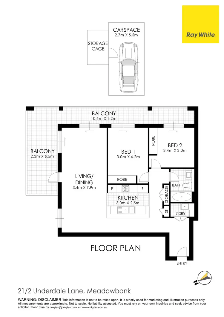 Floorplan of Homely apartment listing, 21/2 Underdale Lane, Meadowbank NSW 2114