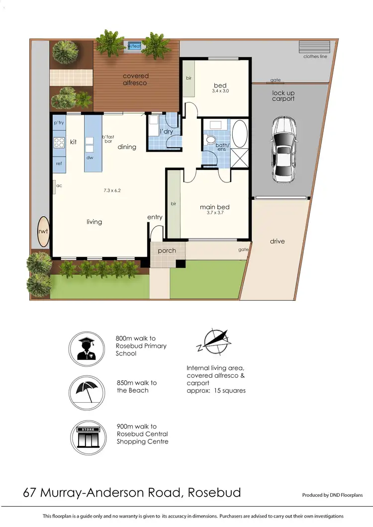 Floorplan of Homely house listing, 67 Murray Anderson Road, Rosebud VIC 3939