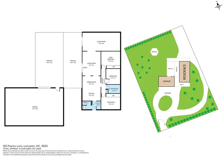 Floorplan of Homely rural property listing, 125 Paynes Lane, Lancaster VIC 3620