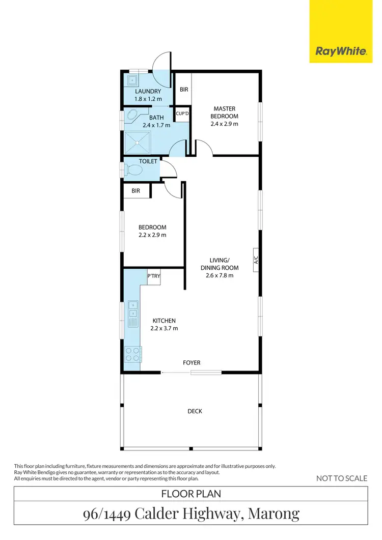 Floorplan of Homely retirement listing, 96/1449 Calder Highway, Marong VIC 3515
