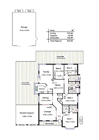 Floorplan of Homely house listing, 85 Murray Rd, Hewett SA