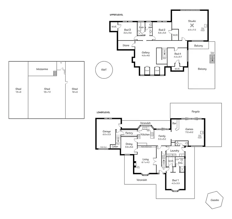 Floorplan of Homely rural property listing, 50 Rowley Rd, Meadows SA
