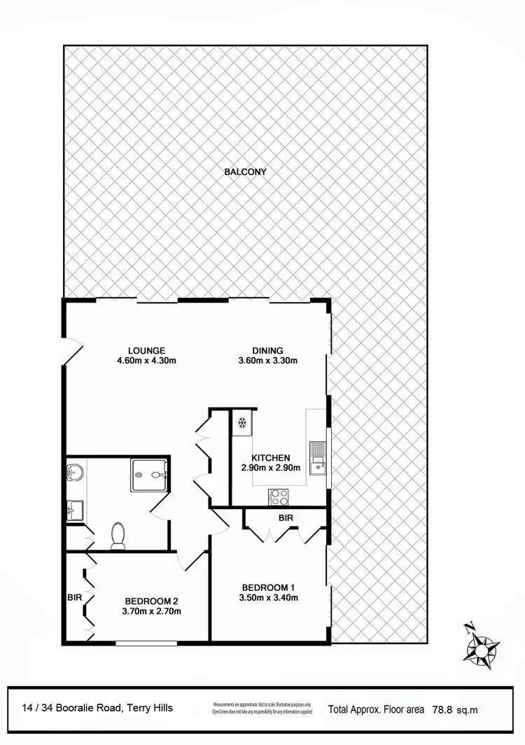 Floorplan of Homely unit listing, 14/34 Booralie Rd, Terrey Hills NSW