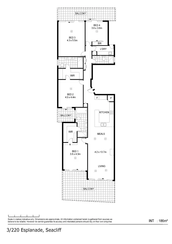 Floorplan of Homely house listing, 3/220 Esplanade, Seacliff SA