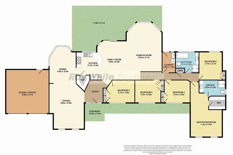 Floorplan of Homely house listing, 43 Bonnett Dr, Goulburn NSW