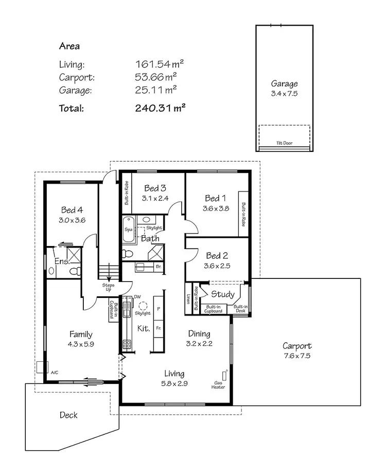 Floorplan of Homely house listing, 12 Daw Ave, Mount Barker SA
