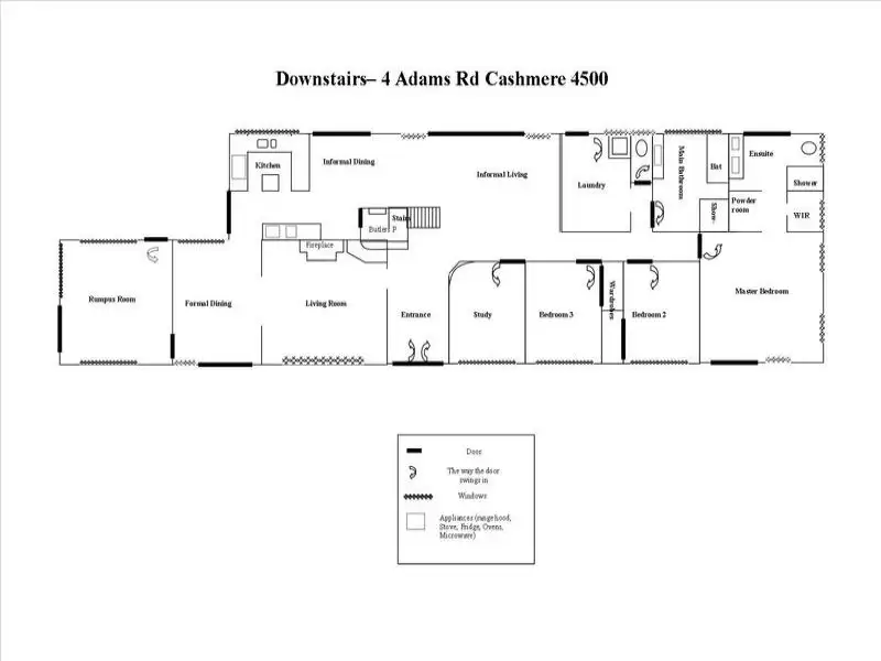 Floorplan of Homely house listing, 4 Adams Rd, Cashmere QLD