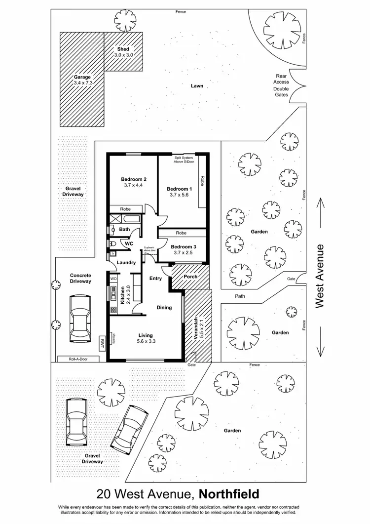 Floorplan of Homely house listing, 20 West Ave, Northfield SA