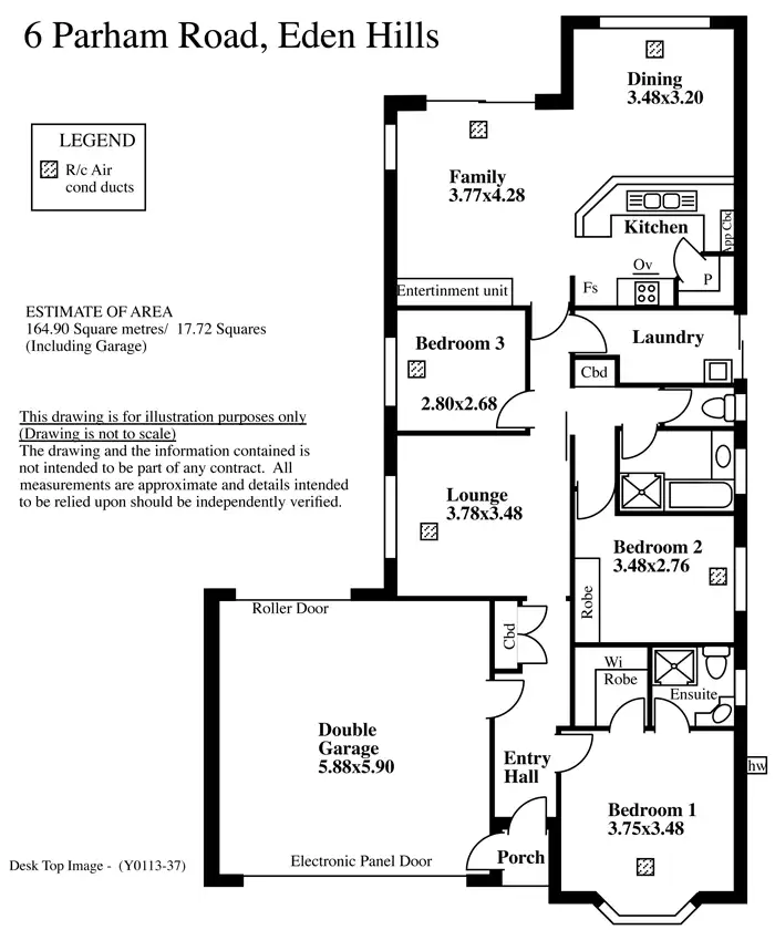 Floorplan of Homely house listing, 6 Parham Rd, Eden Hills SA