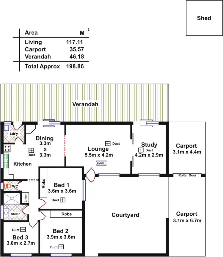 Floorplan of Homely house listing, 20 Gooronga Dr, Craigmore SA