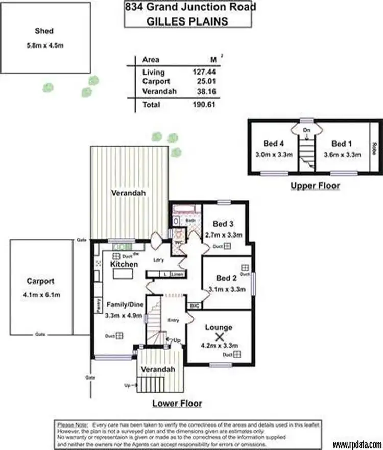 Floorplan of Homely house listing, 834 Grand Junction Rd, Gilles Plains SA