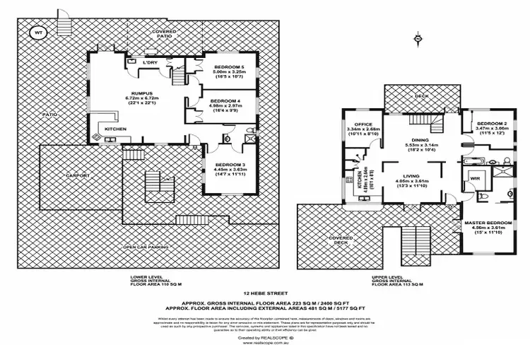 Floorplan of Homely house listing, 12 Hebe St, Bardon QLD
