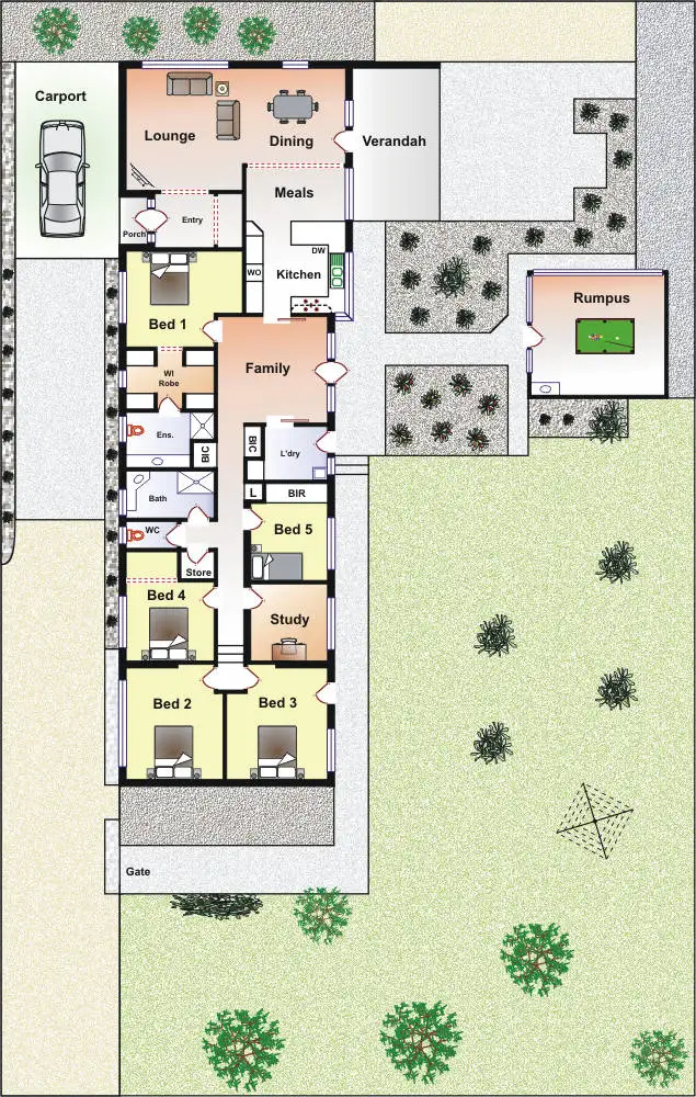Floorplan of Homely house listing, 47 Hove Rd, Rosebud VIC