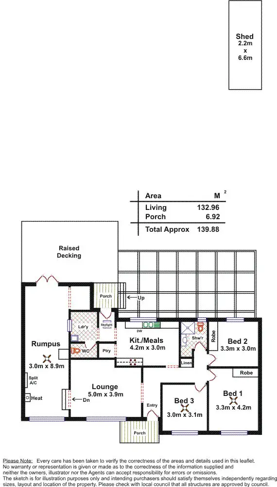 Floorplan of Homely house listing, 11 Stanley St, Morphett Vale SA