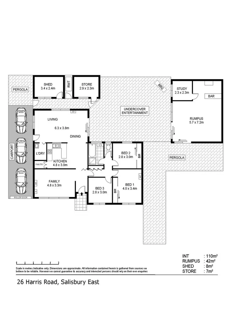 Floorplan of Homely house listing, 26 Harris Rd, Salisbury East SA