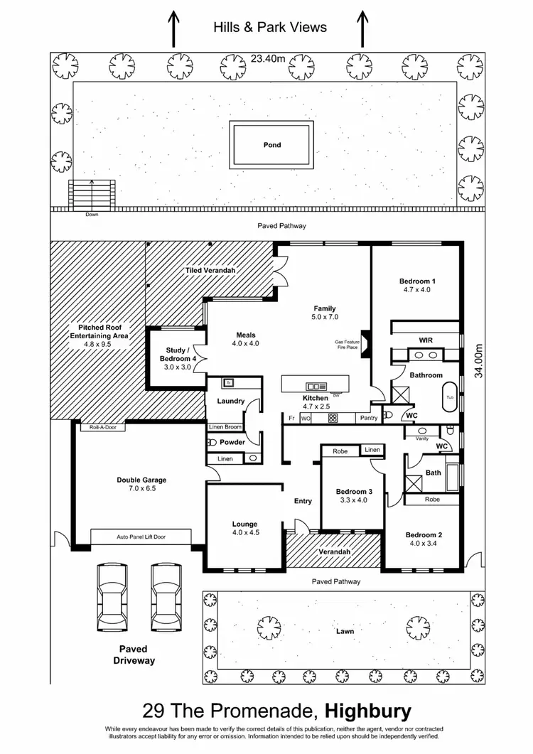Floorplan of Homely house listing, 29 The Prom, Highbury SA