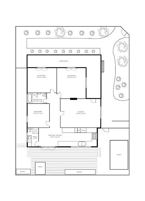Floorplan of Homely house listing, 13 Hughes St, Birkenhead SA