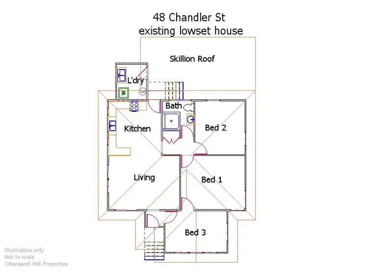 Floorplan of Homely house listing, 48 Chandler St, Garbutt QLD