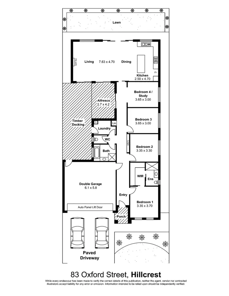 Floorplan of Homely house listing, 83 Oxford St, Hillcrest SA