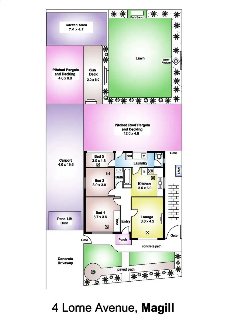 Floorplan of Homely house listing, 4 Lorne Ave, Magill SA