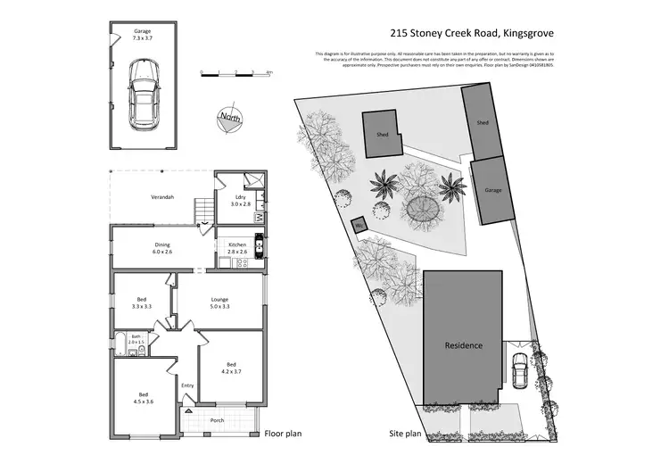 Floorplan of Homely house listing, 215 Stoney Creek Rd, Kingsgrove NSW