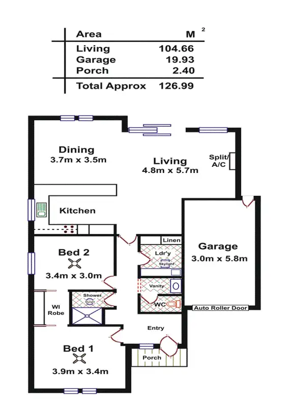 Floorplan of Homely house listing, Unit 11/4 Bella St, Gawler East SA
